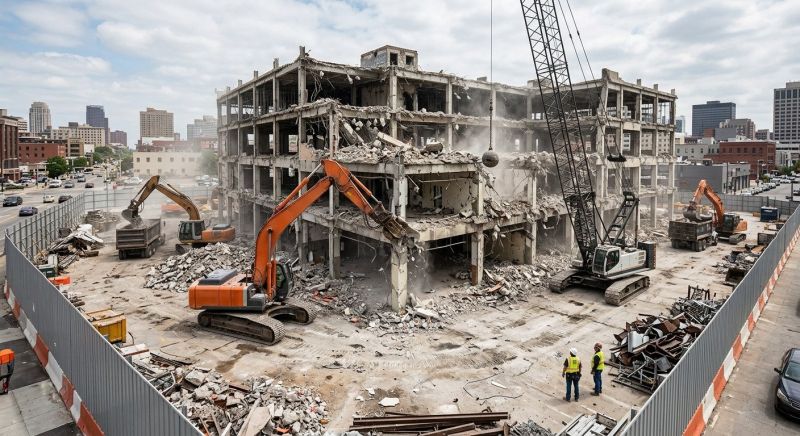 Commercial Site Demolition in Houston, TX